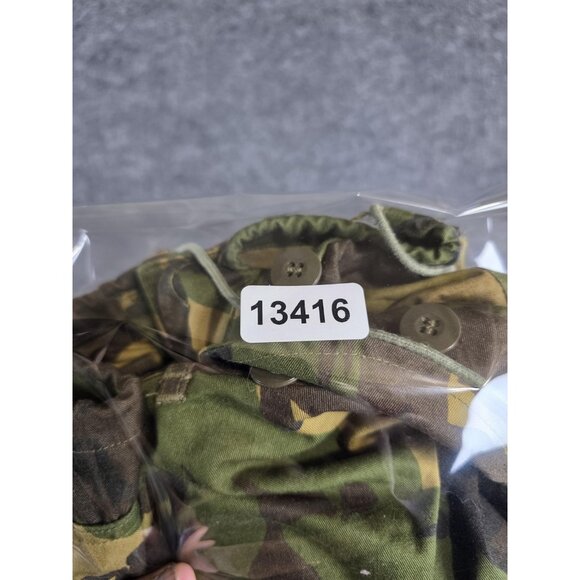 Dutch Army Jacket Mens Small Woodland DPM Field Parka Flag Patch KL 6080/8590 - Picture 9 of 10